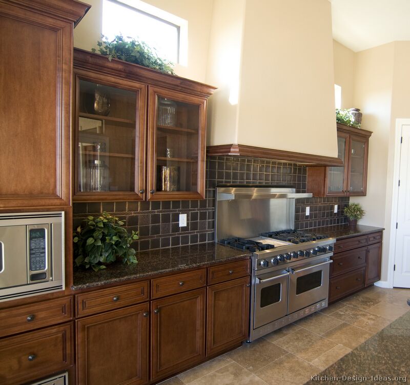 Pictures Of Kitchens Traditional Dark Wood Kitchens Golden Brown