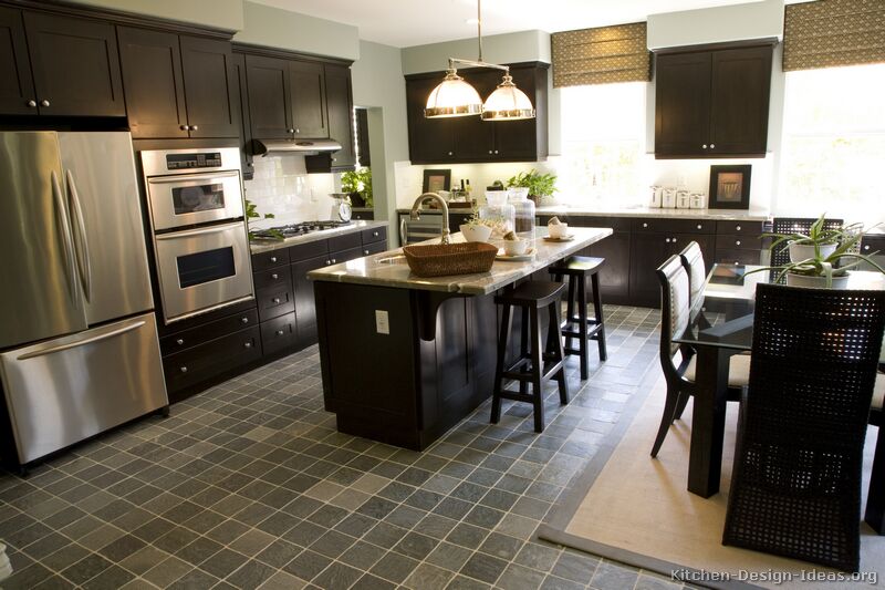 Pictures Of Kitchens Traditional Dark Espresso Kitchen Cabinets