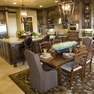 Traditional Dark Wood (Walnut) Kitchen