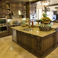 Traditional Dark Wood (Walnut) Kitchen