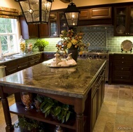 Traditional Dark Wood (Walnut) Kitchen