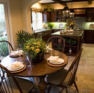 Traditional Dark Wood (Walnut) Kitchen