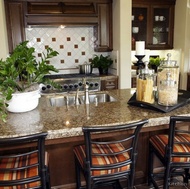 Traditional Dark Wood (Walnut) Kitchen