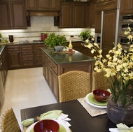 Traditional Dark Wood (Walnut) Kitchen