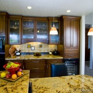 Traditional Dark Wood (Walnut) Kitchen