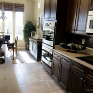 Traditional Dark Wood (Walnut) Kitchen