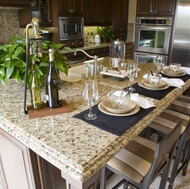 Traditional Dark Wood-Walnut Kitchen