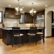 Traditional Dark Wood (Walnut) Kitchen