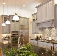 Traditional Gray Kitchen