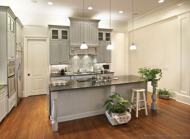 Pictures of Kitchens - Traditional - Gray Kitchen Cabinets