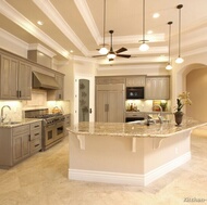 Traditional Gray Kitchen