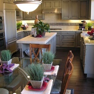 Traditional Gray Kitchen