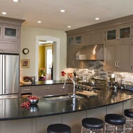 Traditional Gray Kitchen