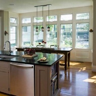 Traditional Gray Kitchen