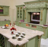 Traditional Green Kitchens