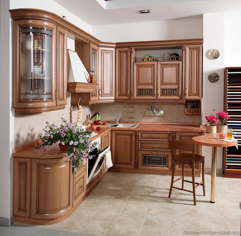 Pictures of Kitchens - Traditional - Light Wood Kitchen Cabinets