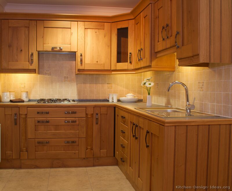 Pictures Of Kitchens Traditional Light Wood Kitchen Cabinets