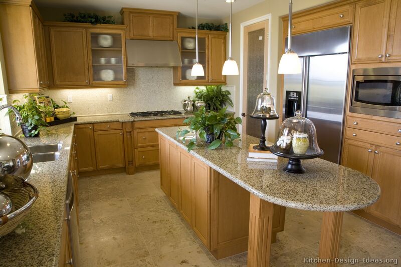 Pictures Of Kitchens Traditional Light Wood Kitchen Cabinets