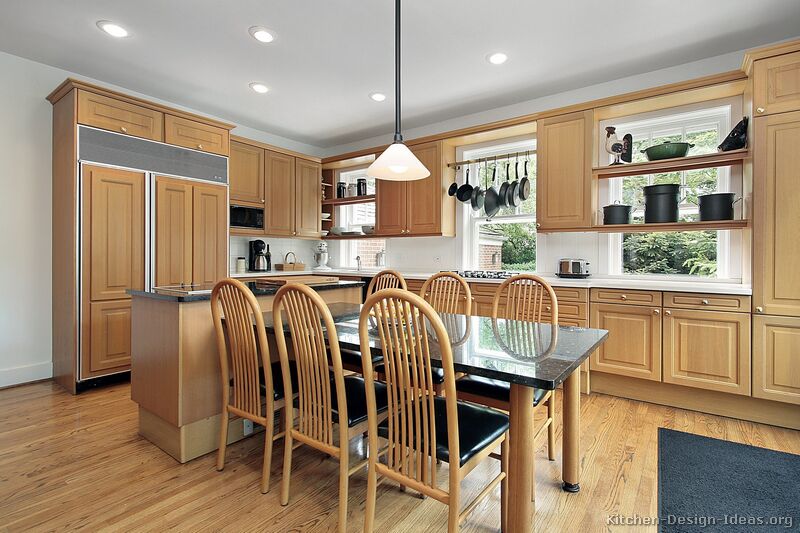 Pictures Of Kitchens Traditional Light Wood Kitchen Cabinets