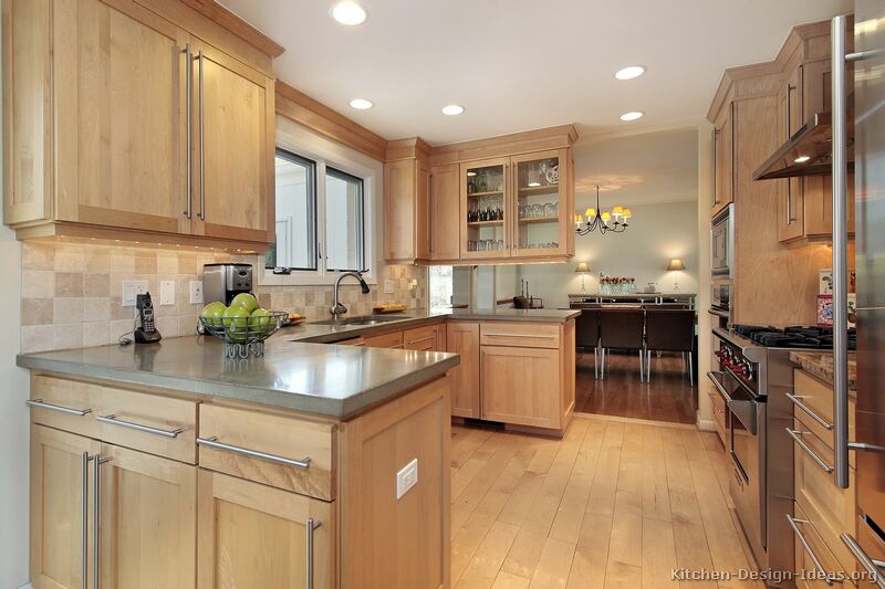 Pictures of Kitchens - Traditional - Light Wood Kitchen Cabinets (Page 4)