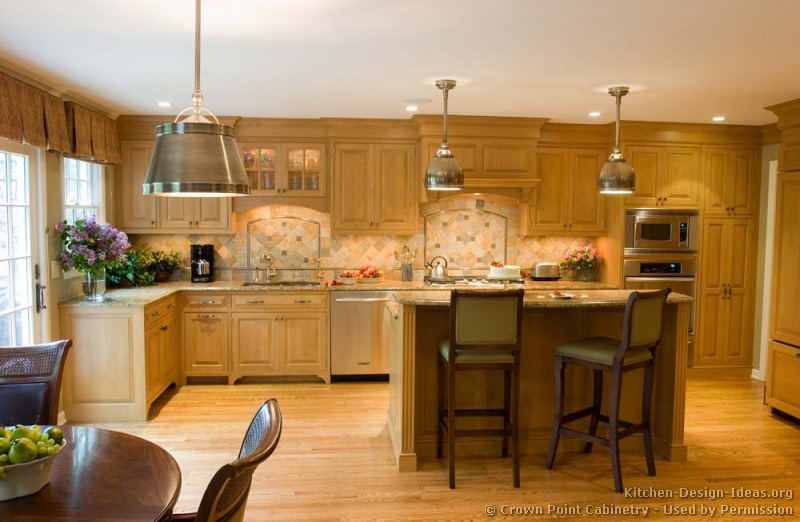 Pictures Of Kitchens Traditional Light Wood Kitchen Cabinets