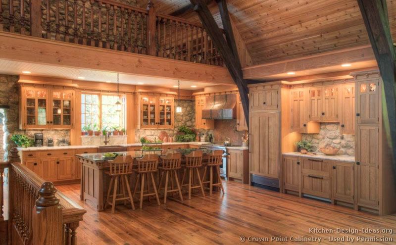 Log Home Kitchens - Pictures & Design Ideas