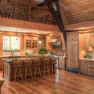 Log Home Kitchen