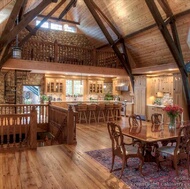 Log Home Kitchen