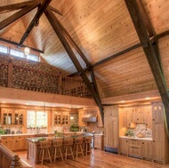 Log Home Kitchen