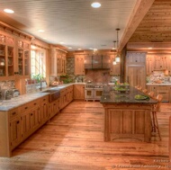 Log Home Kitchen