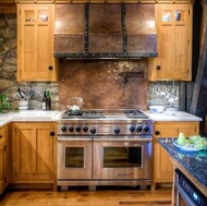 Log Home Kitchen