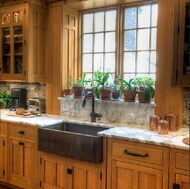 Log Home Kitchen