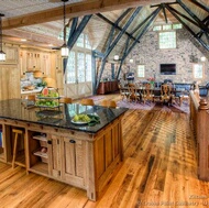 Log Home Kitchen