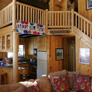 Log Home Kitchen