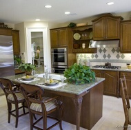 Traditional Medium Wood (Brown) Kitchen