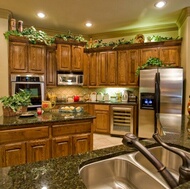 Traditional Medium Wood (Brown) Kitchen