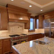 Traditional Medium Wood (Brown) Kitchen