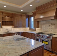 Traditional Medium Wood (Brown) Kitchen