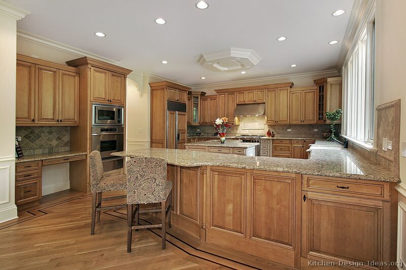 Pictures of Kitchens - Traditional - Medium Wood Cabinets ...