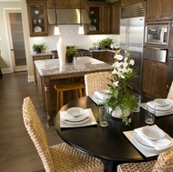 Traditional Medium Wood (Brown) Kitchen