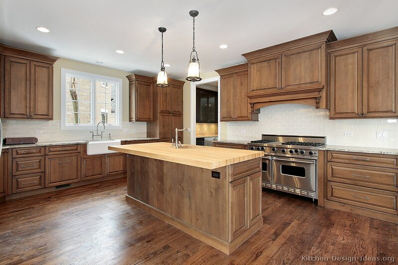 Pictures of Kitchens - Traditional - Medium Wood Cabinets, Brown