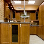 Traditional Medium Wood (Brown) Kitchen