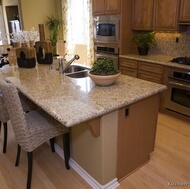 Traditional Medium Wood-Brown Kitchen