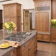 Traditional Medium Wood (Brown) Kitchen