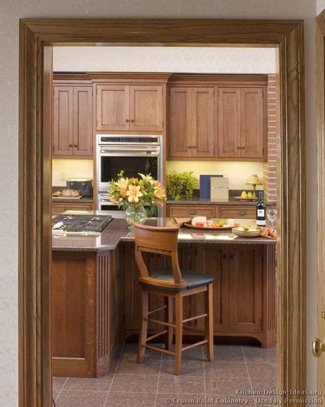 Pictures of Kitchens - Traditional - Medium Wood Cabinets, Brown