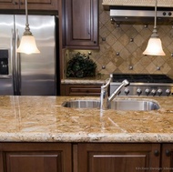 Traditional Medium Wood-Brown Kitchen