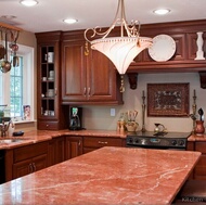 Traditional Medium Wood (Cherry) Kitchen