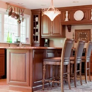 Traditional Medium Wood (Cherry) Kitchen