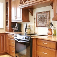 Traditional Medium Wood (Cherry) Kitchen