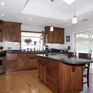 Traditional Medium Wood (Cherry) Kitchen